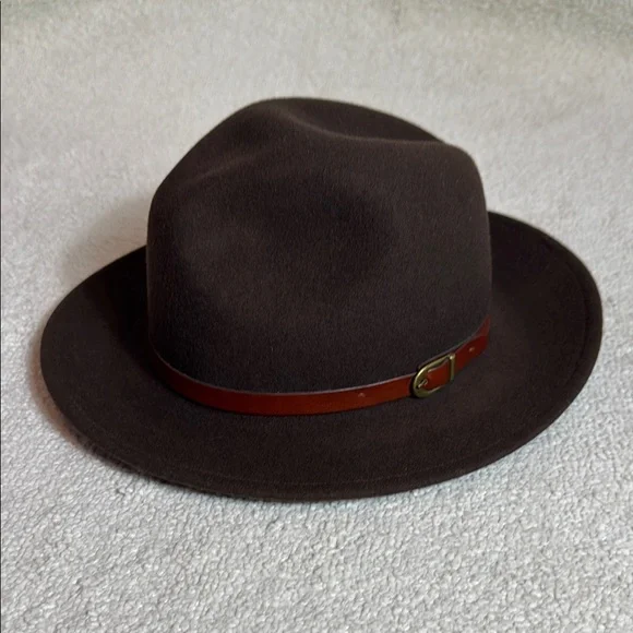 Stetson Mello Felt Dark Brown Fedora Hat Stetson Brown Crushable Mello Felt Hat | Ralph main image 4